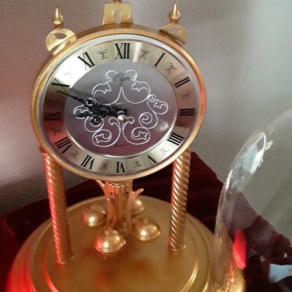 Vintage Elgin Quartz Globe Clock - Picture 2 of 6